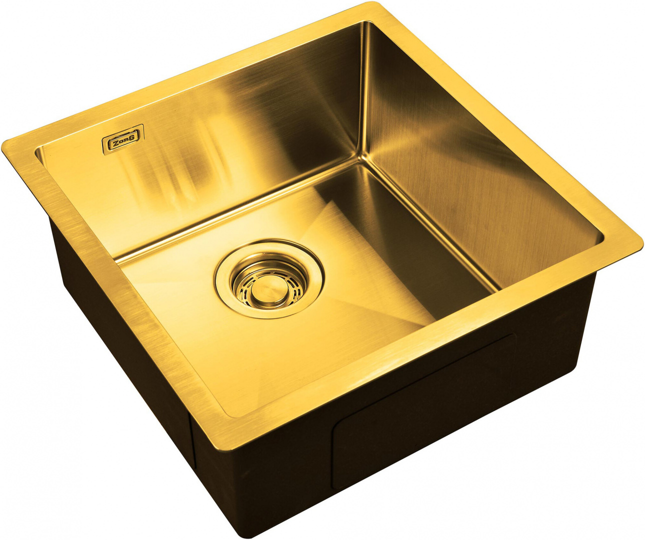 Мойка кухонная ZorG Light ZL R 440440 BRONZE из нержавеющей стали, бронза