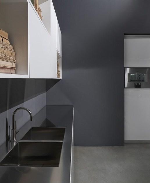 RIFRA Кухня с островом в чистом глянцевом белом лаке Fly sun-id-1426814 - Вид №5