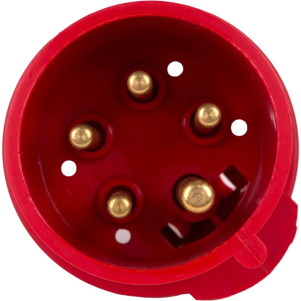 Вилка с заземлением Abb Icat ноль 380 В цвет красный STLM-2144409 - Вид №1