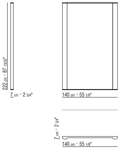Flexform Зеркало прямоугольное с рамой sun-id-1362756 - Вид №1