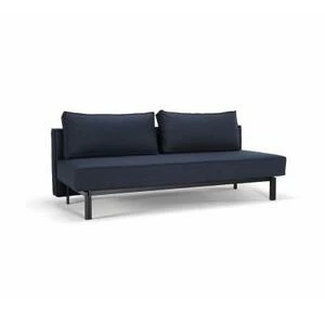 Диван SLY с подушками и черными ножками, синий