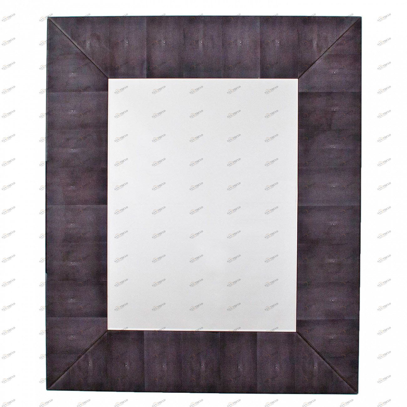 Зеркало настенное прямоугольное настенное фиолетовое Dark Grey Shagreen от RVAstley RVASTLEY ДИЗАЙНЕРСКИЕ 062542 Фиолетовый 