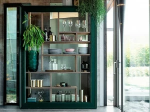 Devina Nais Открытый книжный шкаф из массива дерева