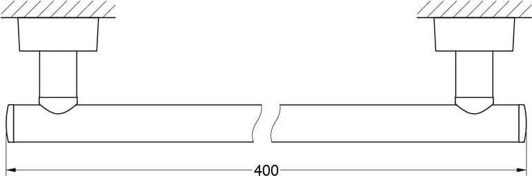NOS 030 Штанга для полотенца 40 cm FBS Nostalgy - Вид №1