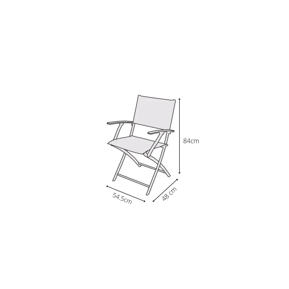 Кресло Naterial Emys Origami складное 54х52х83 см сталь бежевый STLM-2153325 - Вид №12