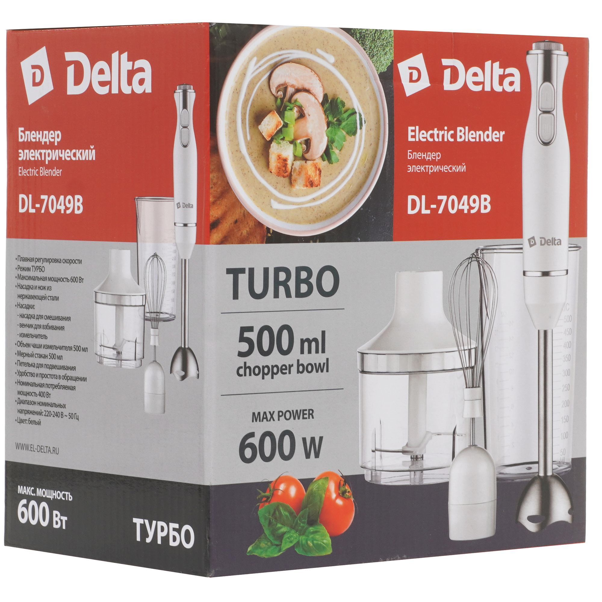 5300697 Блендер погружной DELTA DL-7049B белый STDN-0032244 - Вид №10
