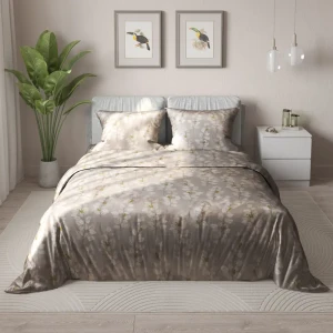 Комплект постельного белья Eclair Лэй двуспальный полисатин мокрый песок
