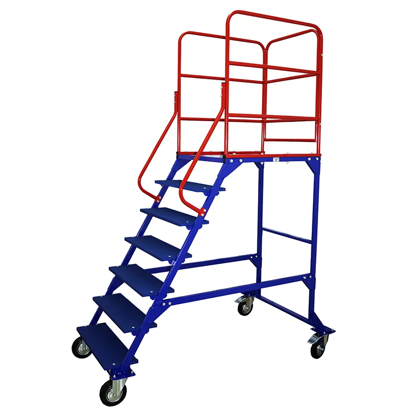 Лестница передвижная, шесть ступеней и один марш ЛР 6.1 (675х1615х2330) без колес Верстакофф 91-2011