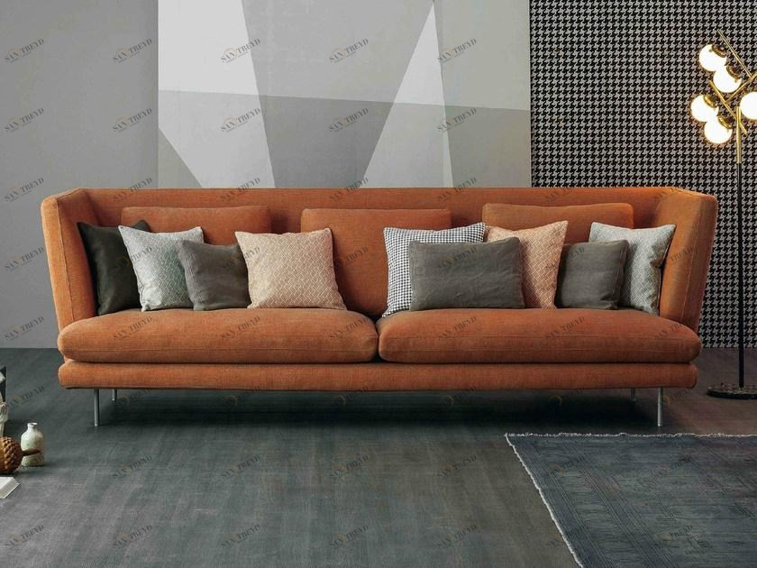 Bonaldo Мягкий диван со съемным чехлом из ткани Lars sun-id-1361072