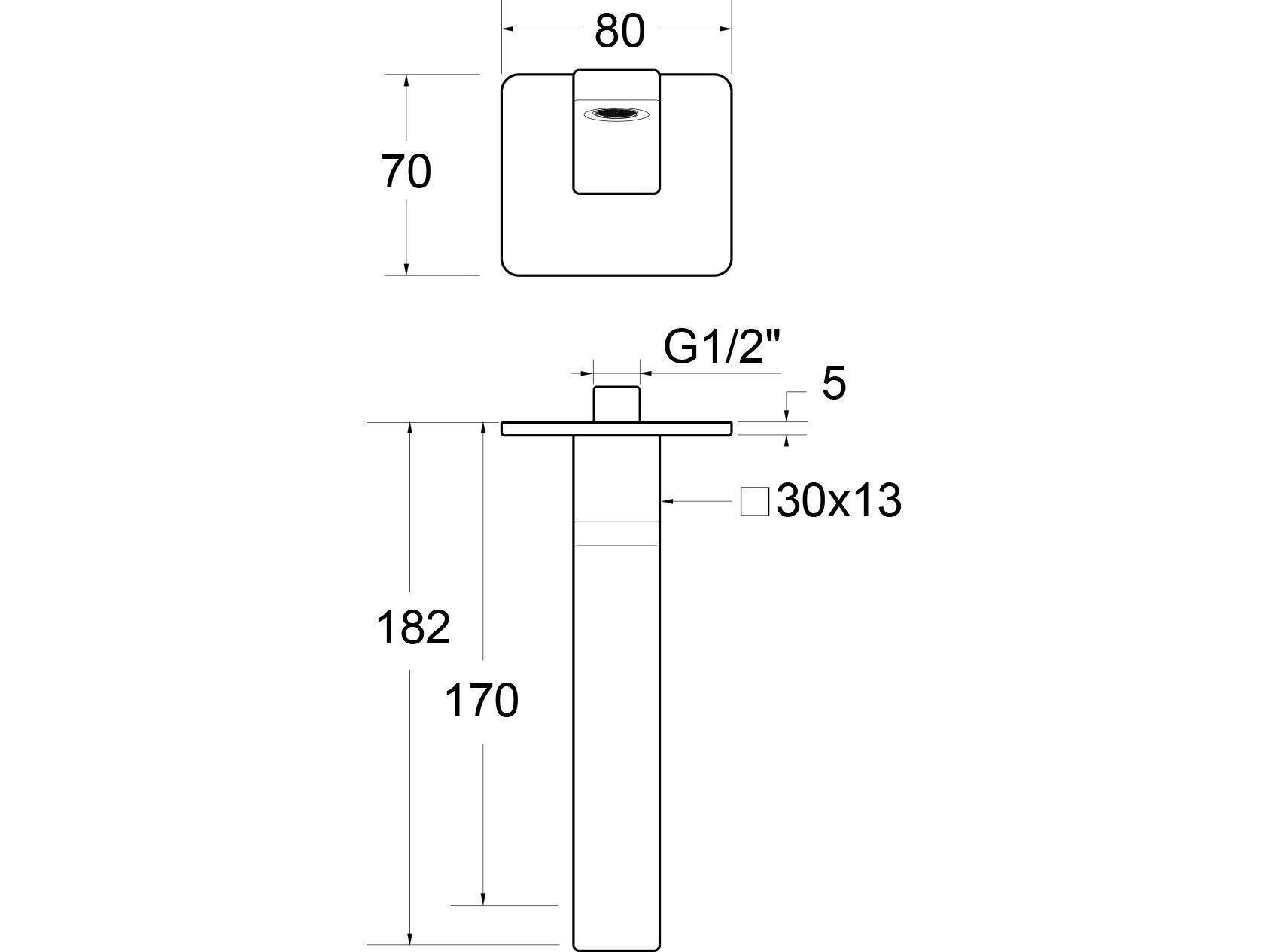 Настенный дозирующий носик для умывальника GUGLIELMI RUBINETTERIE Centanni ARCH-00084744 - Вид №2