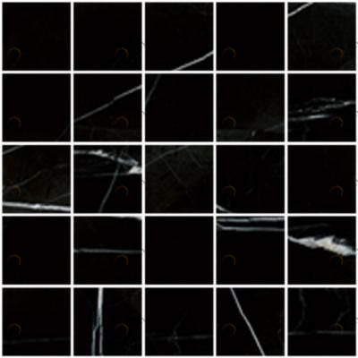 Мозаика K-1004/CR/m14 Marble Trend NERO DORATO 30.7х30.7 Kerranova sun-id-329014