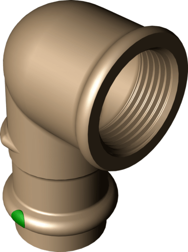 444 020 Модель 2214.2 Трубопроводные системы  Sanpress  Переходники/​переходные угольники Santreyd  - Вид №2