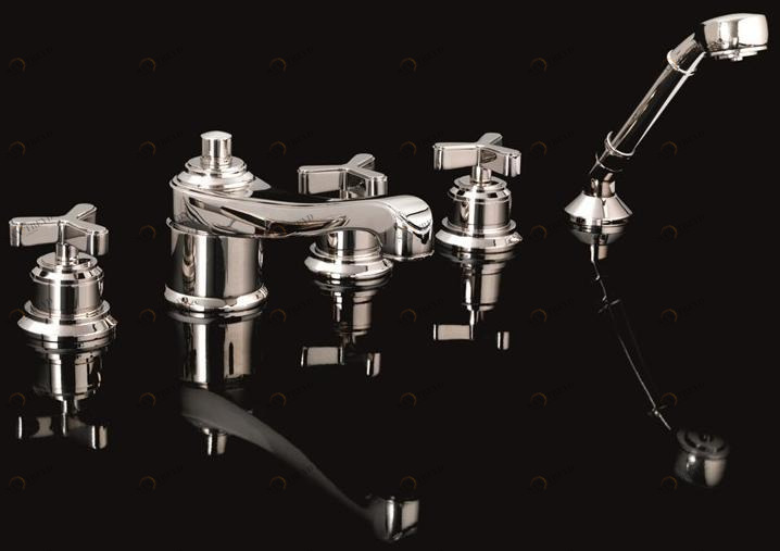 Devon&Devon Комплект для ванны на 5 отверстий с ручным душем Tribeca Trb550nk