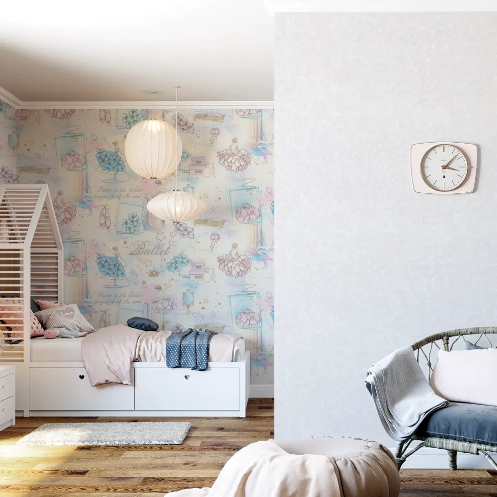 Обои флизелиновые Palitra Home Ballet сиреневые 1.06 м 715-65 STLM-2174557 - Вид №4