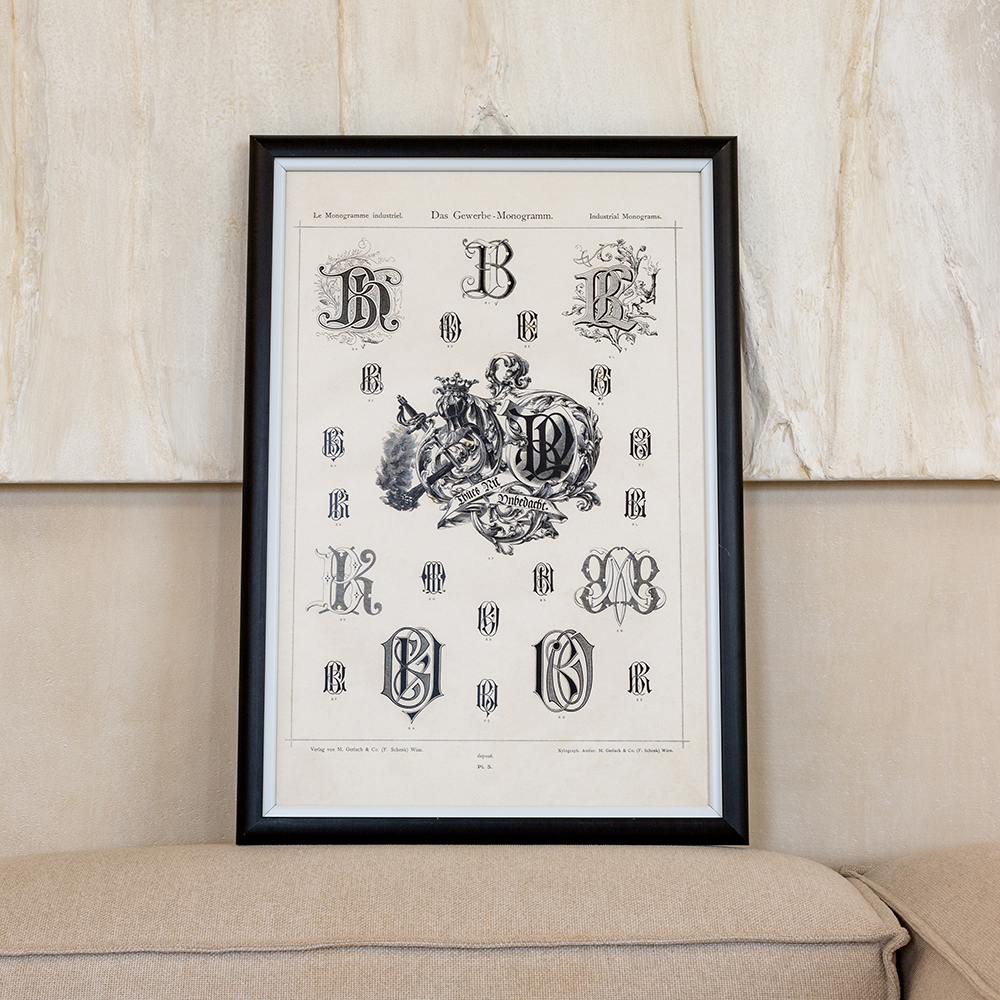 21080902 Арт-постер «Монограмма 5» Object Desire Азбука мечты  - Вид №1