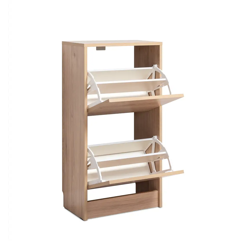 Обувница 47.5x90.3x27.7 см 2 секции ЛДСП цвет гикори джексон Santreyd STLM-2169792 - Вид №2