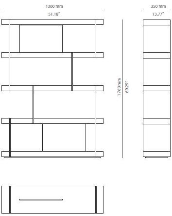 PRADDY Открытая деревянная полка Willis Tr065|tr066 Tr065~tr066 - Вид №4