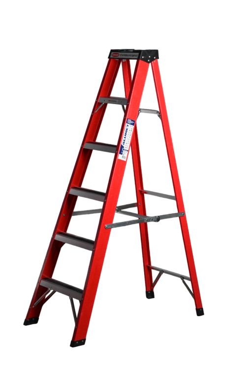 Стремянка SF 1005 стеклопластиковая 5 ступеней, Alumet, с органайзером 