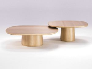 Деревянный низкий квадратный журнальный столик для гостиной