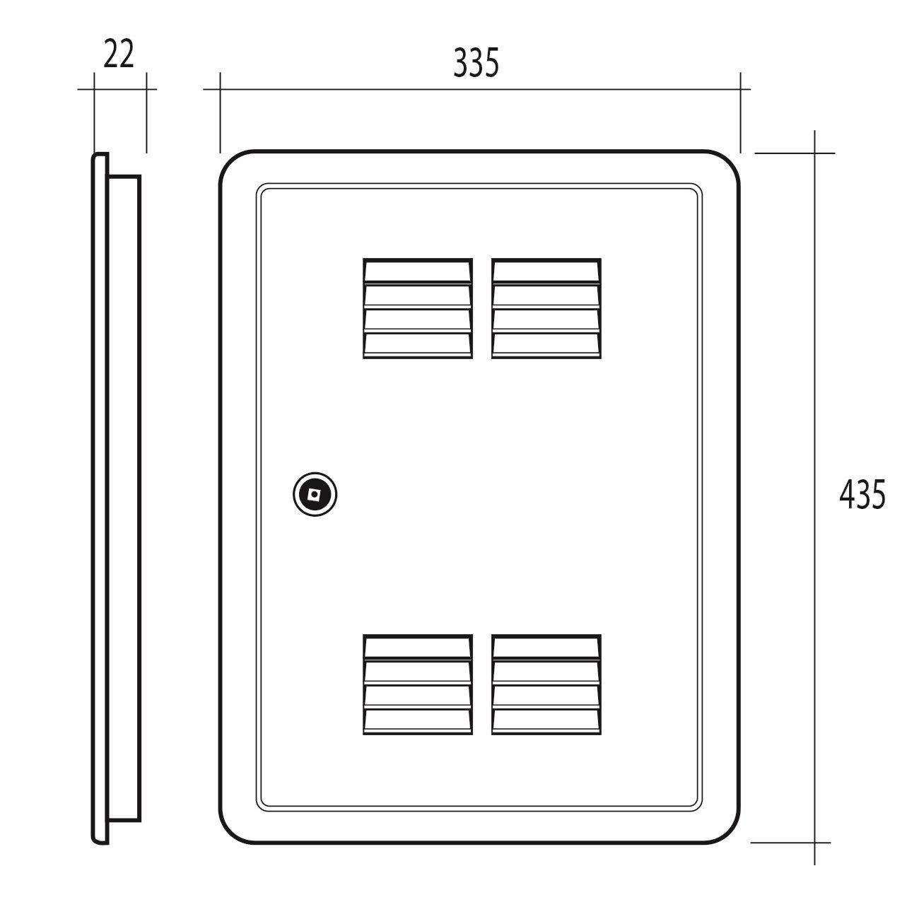 Дверца газового контроля для отверстия 320×420 мм First Corporation вентиляция ARCH-00003467 - Вид №2