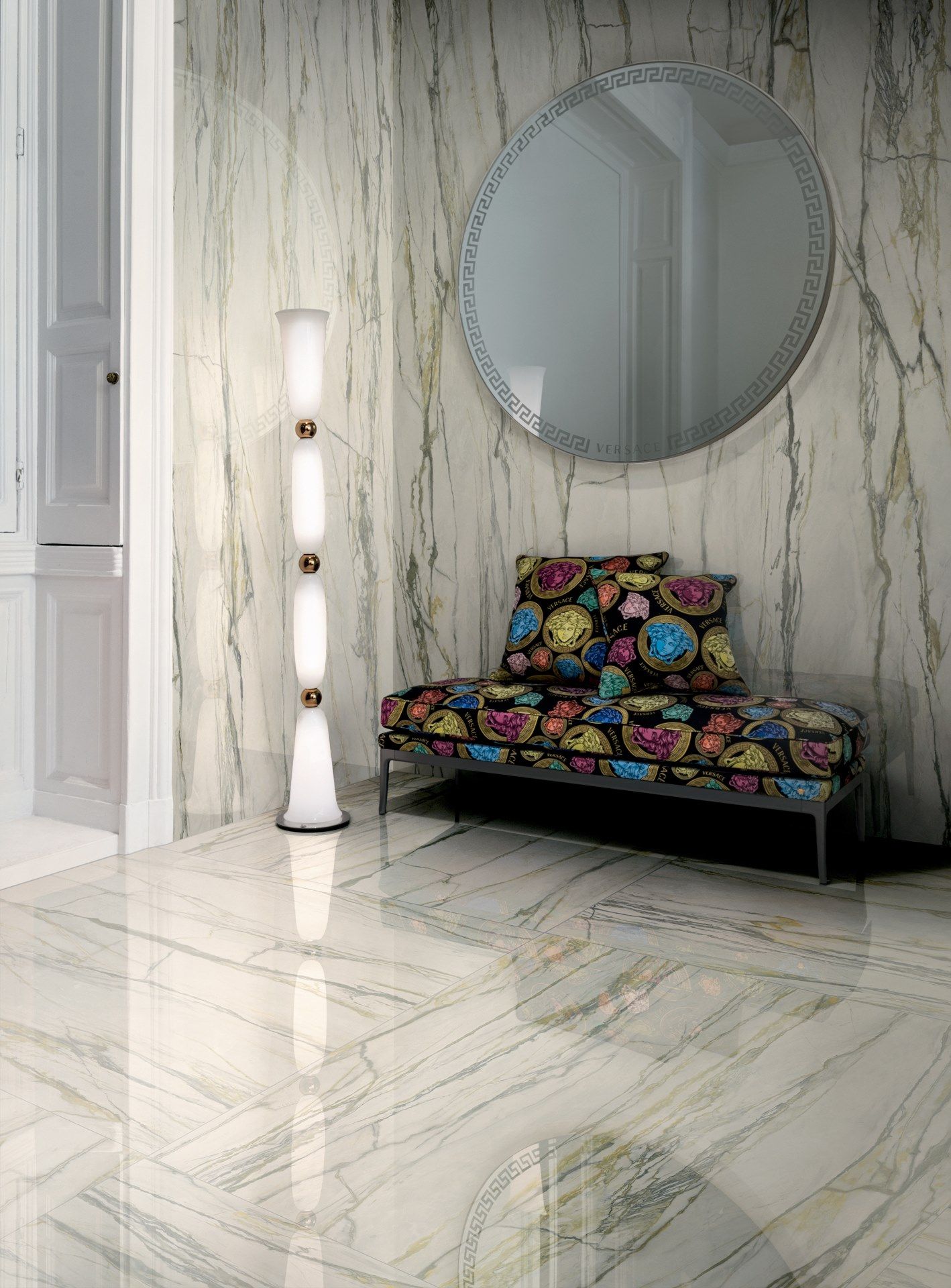 Пол / керамогранит с мраморным эффектом Versace Ceramics Maximvs ARCH-00041792 - Вид №3