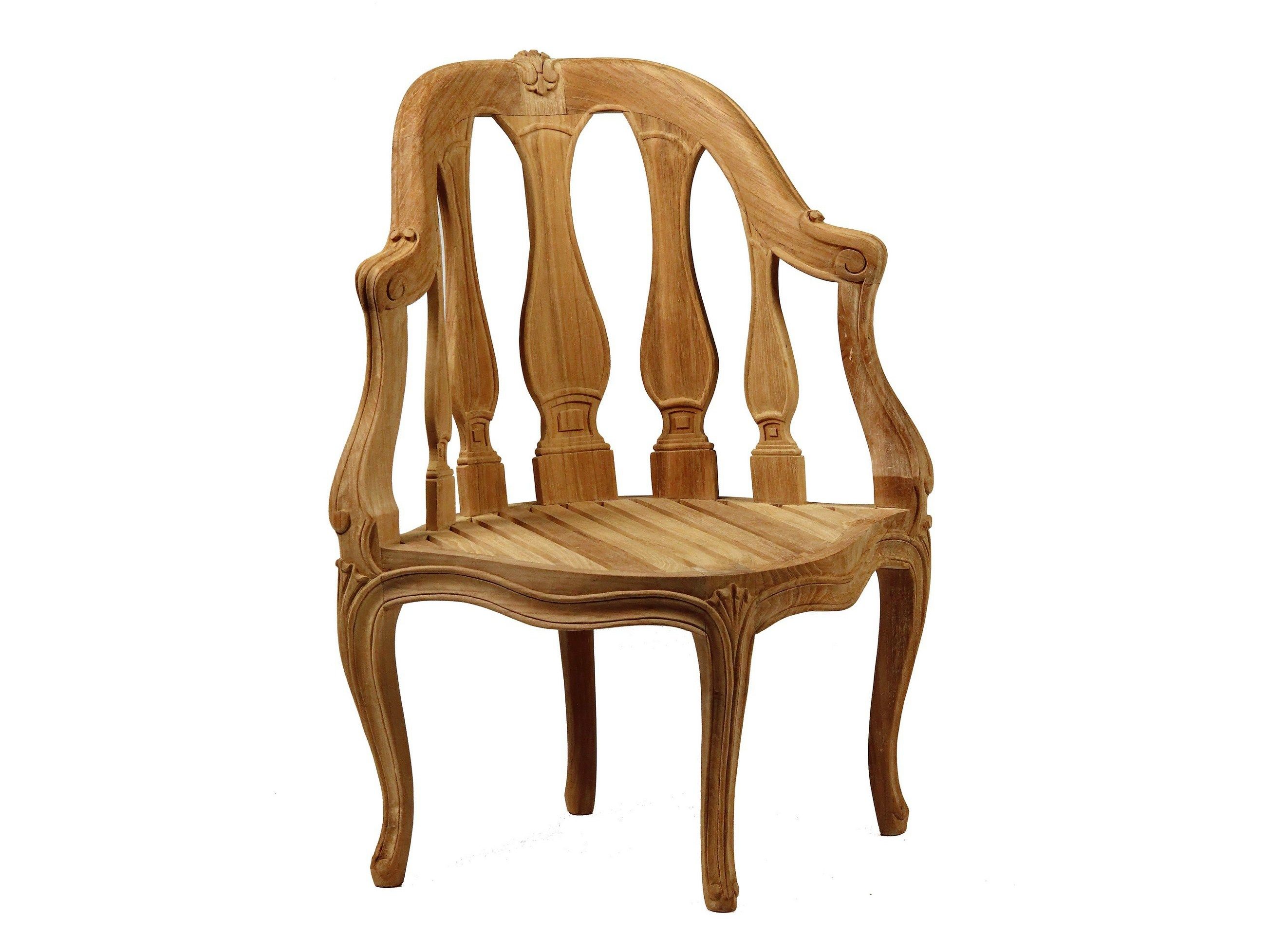 Стул для сада из тикового дерева ASTELLO Люпин ARCH-00004474