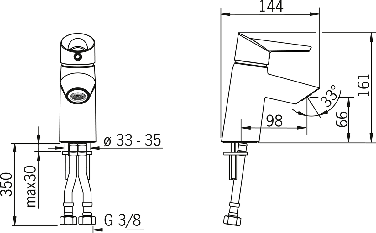 Oras 2710F Смеситель для умывальника 2710F Optima Хром  - Вид №9