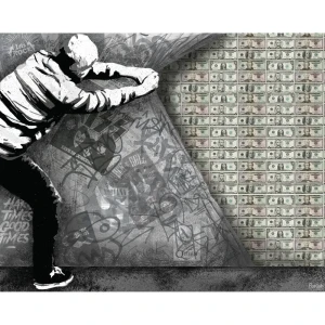 Картина на холсте "Много денег" 50x40 см