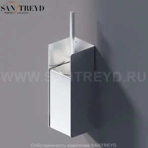 Agape MACH 2 Туалетный ёрш настенный хромированный сатин AMC20941SP