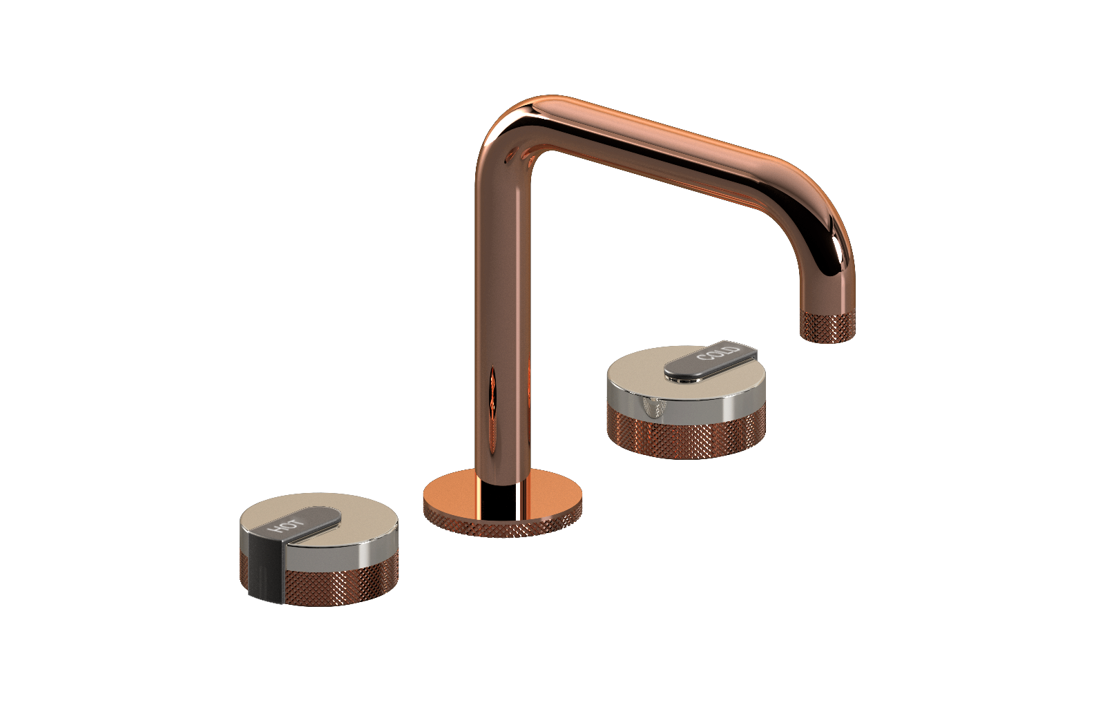 E-11511-R1PN-L1GM-RG Смеситель для умывальника на 3 отвертия GRAFF MOD+