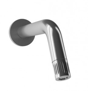 70538 / 0S Излив малый Ø30 Смеситель для раковины из матовой нержавеющей стали 316, 180 мм. с прогрессивным картриджем, помещенным в носик. Bongio Time2020