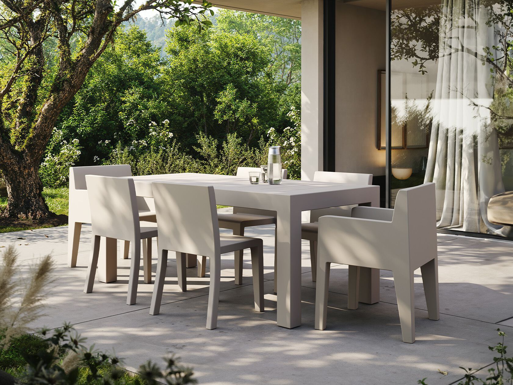 Садовый стул с подлокотниками Vondom Jut ARCH-00087445 - Вид №1