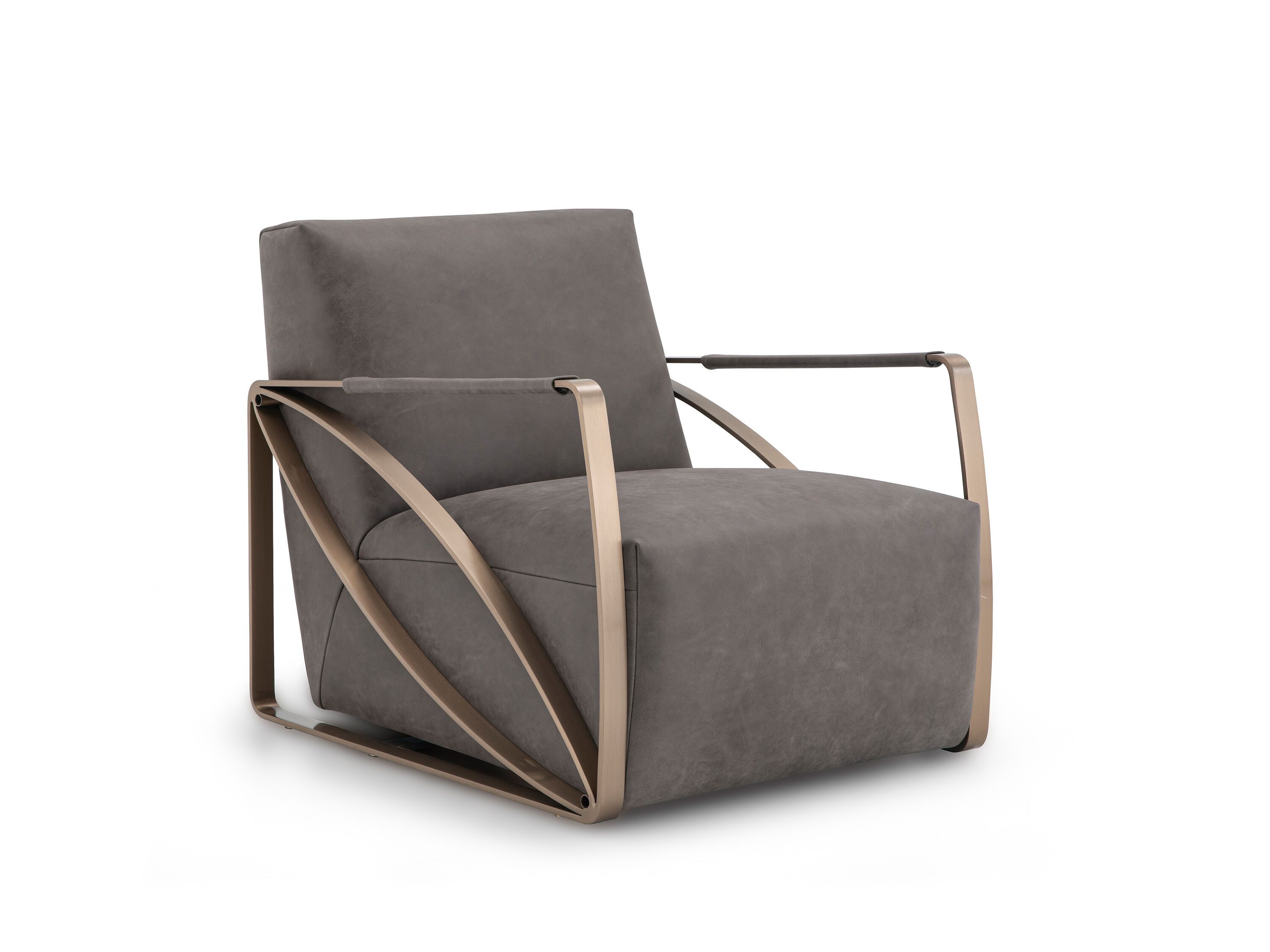 Кожаное кресло с подлокотниками CAMPO DE' FIORI YVOIRE ARCH-00088513