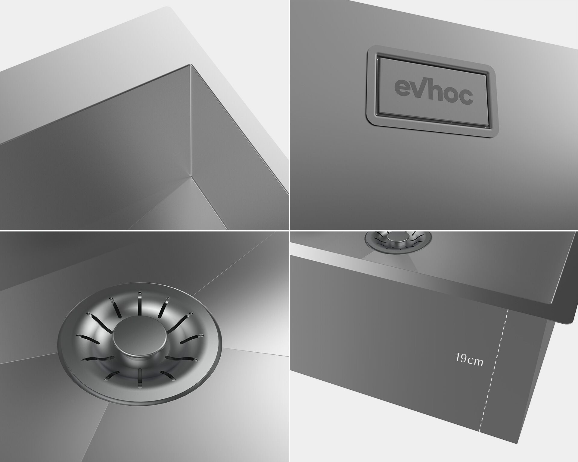 Раковина из нержавеющей стали Evhoc Etherna ARCH-00149129 - Вид №2