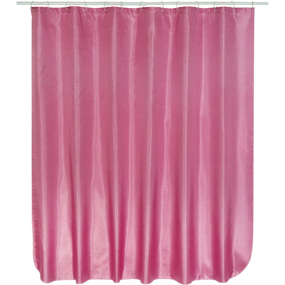 Штора для ванной комнаты «Бриллиант» 180х180 см цвет розовый ВИЛИНА STLM-2103391 - Вид №1