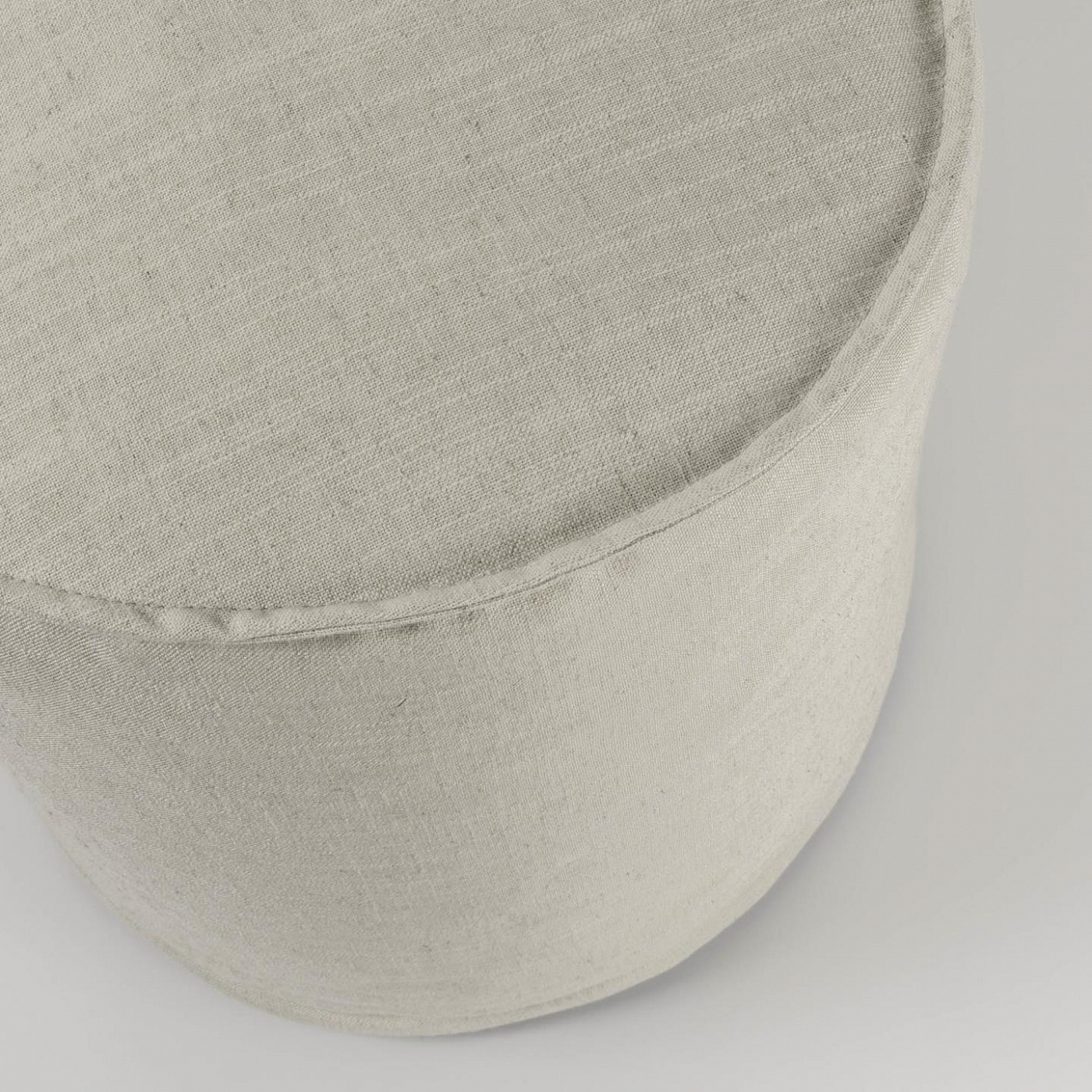 082590 Пуф Ø 42 см белый La Forma Maelina 