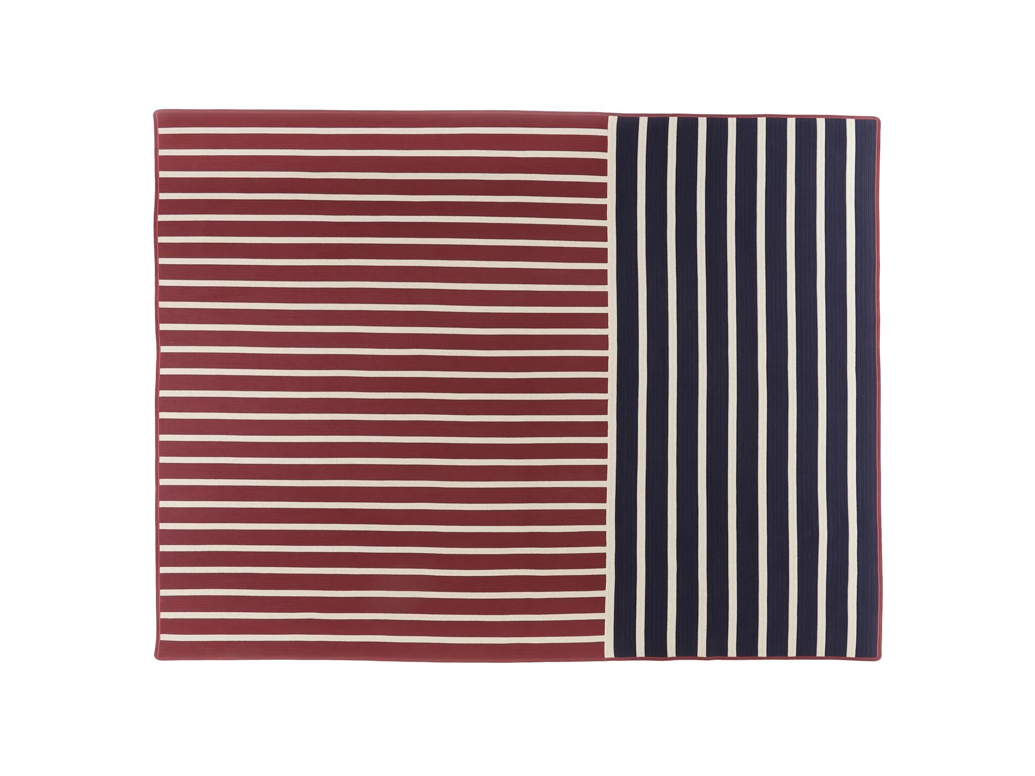 Квадратный ковер ручной работы из полосатой ткани Nodo Italia Antonio Marras + Nodo Italia ARCH-00061920