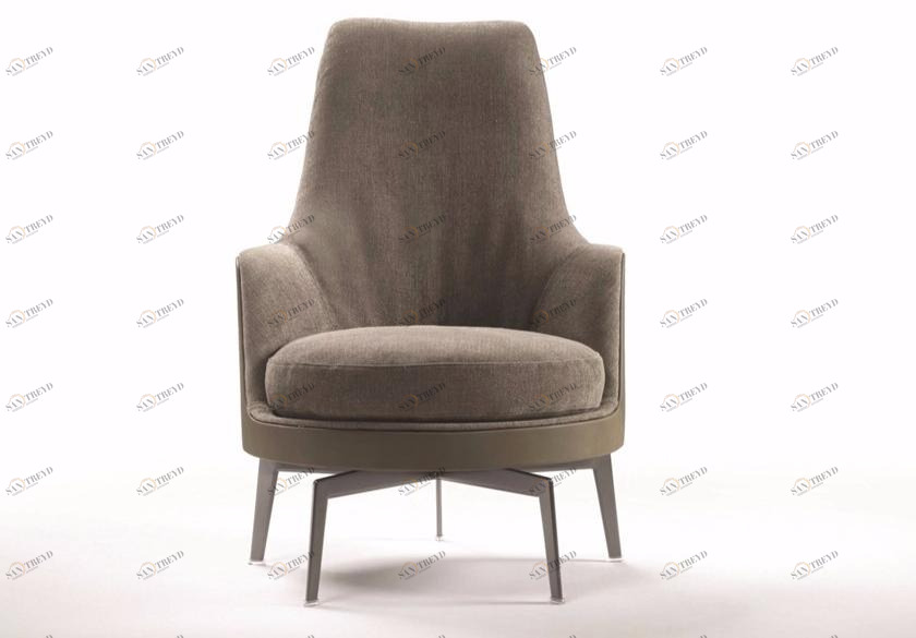 Flexform Кресло из ткани с высокой спинкой Guscioalto sun-id-1376695