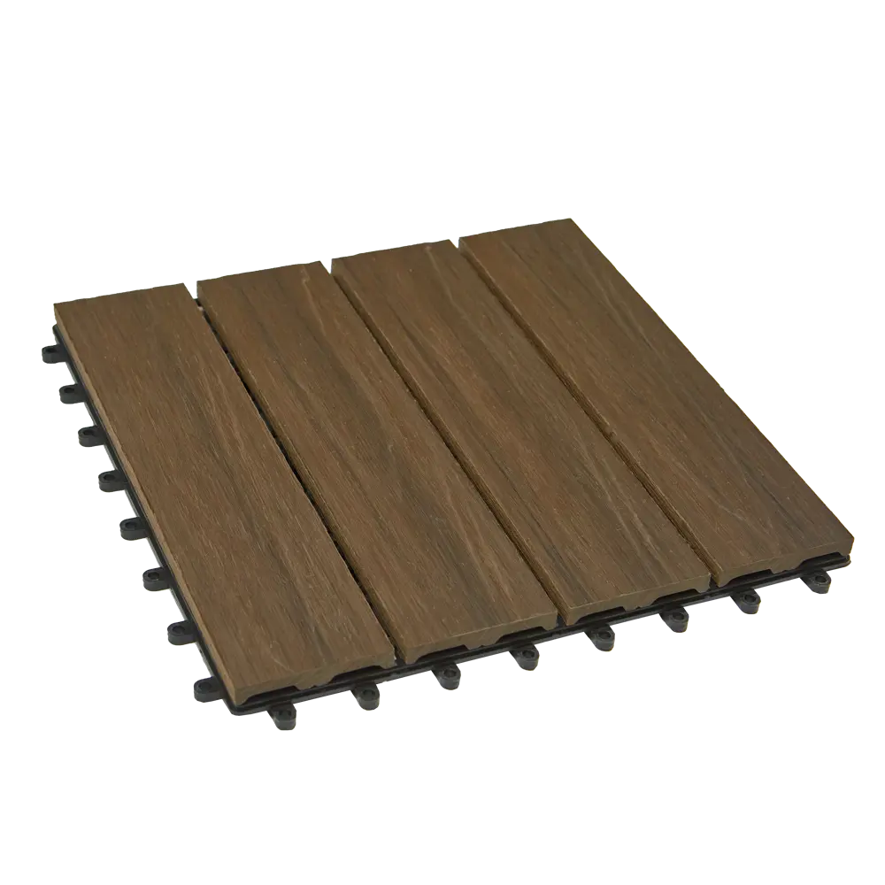 Модульное покрытие CM дерево цвет патина браун 300x300x25 мм STLM-2092571