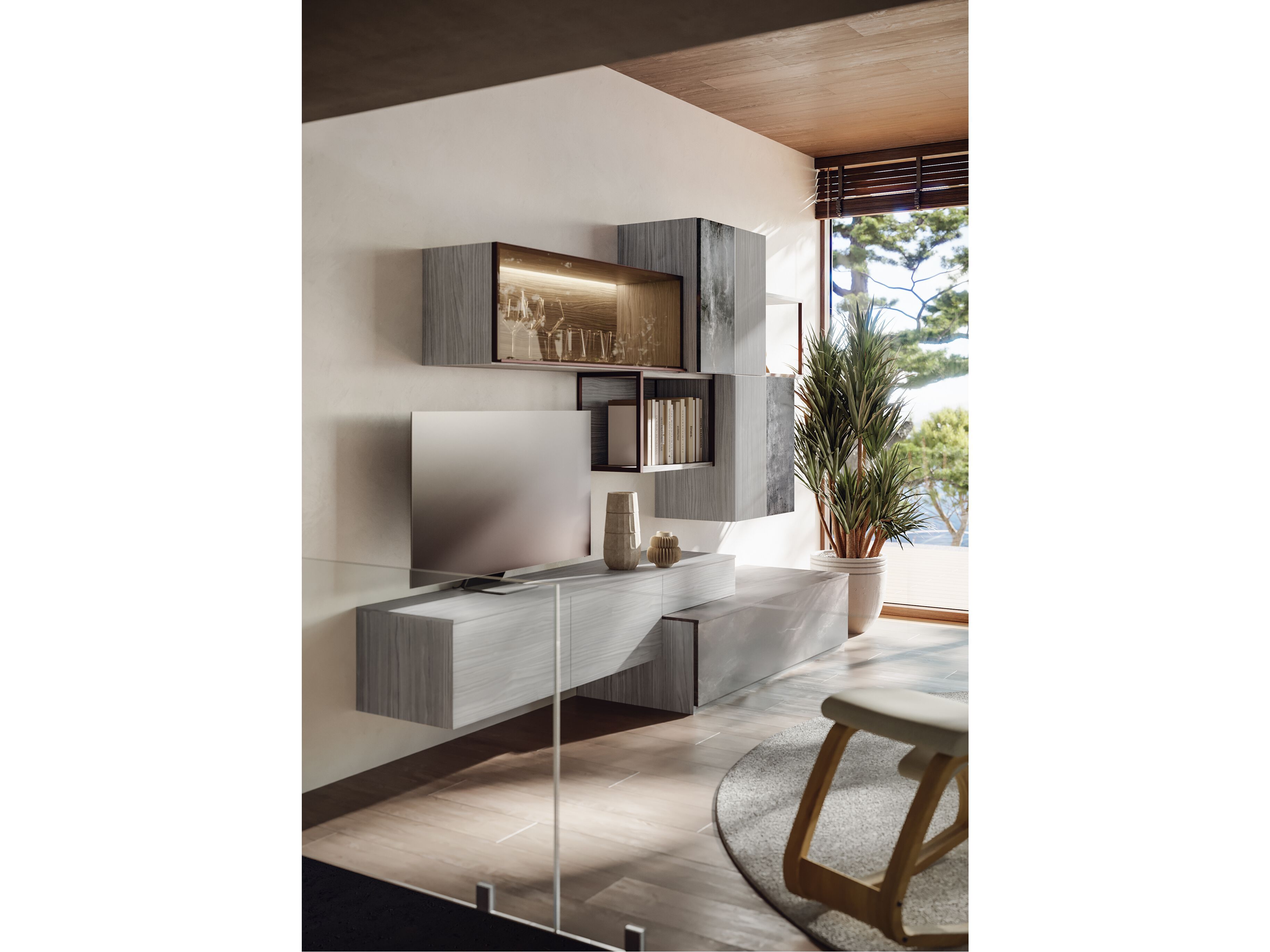 Оборудованная стена Giessegi день за днем ARCH-00077281 - Вид №1