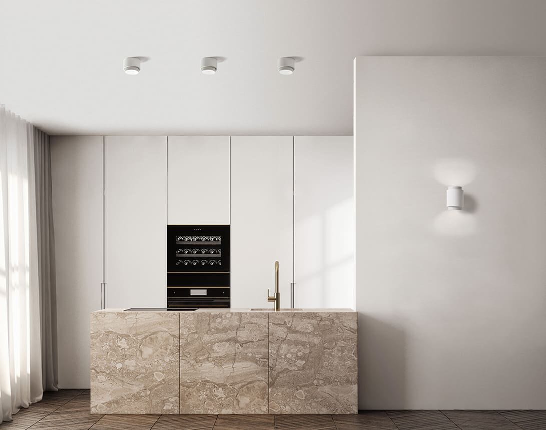 Гипсовый потолочный светильник Tecnico SYME TONDA ARCH-00101564 - Вид №6