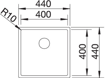 521572 Кухонная мойка Blanco Claron 400-IF  Blanco Claron - Вид №3