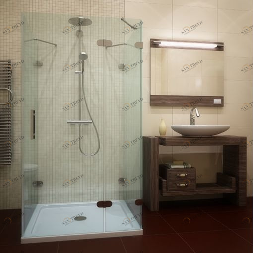 Душевая кабина 105x105 GK-004A стекло прозрачное GUTEWETTER LUX SQUARE 105X105GK004A