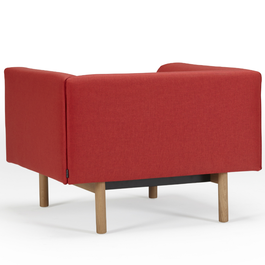 Кресло Ebeltoft, лакированный дуб, красное Kragelund 21001202247 - Вид №4