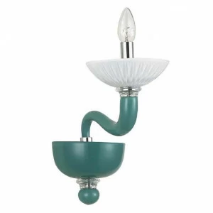 Настенный светильник бра Hufflepuffs W110242/1 DONOLUX СВЕЧА 078837 Белый;зеленый