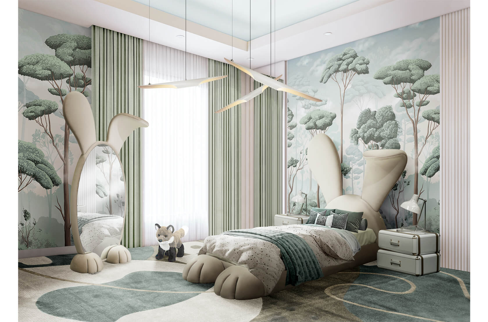 CIST384 Зеркала для детской Кролик Circu  - Вид №13