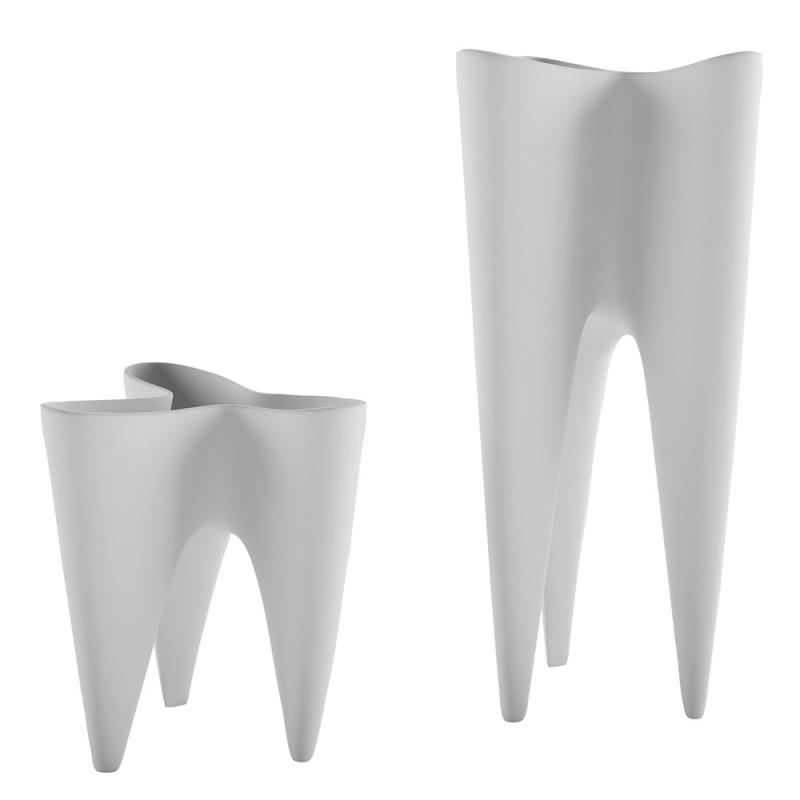 Q147/1BIX32 Ваза оази Adriani e Rossi белый 