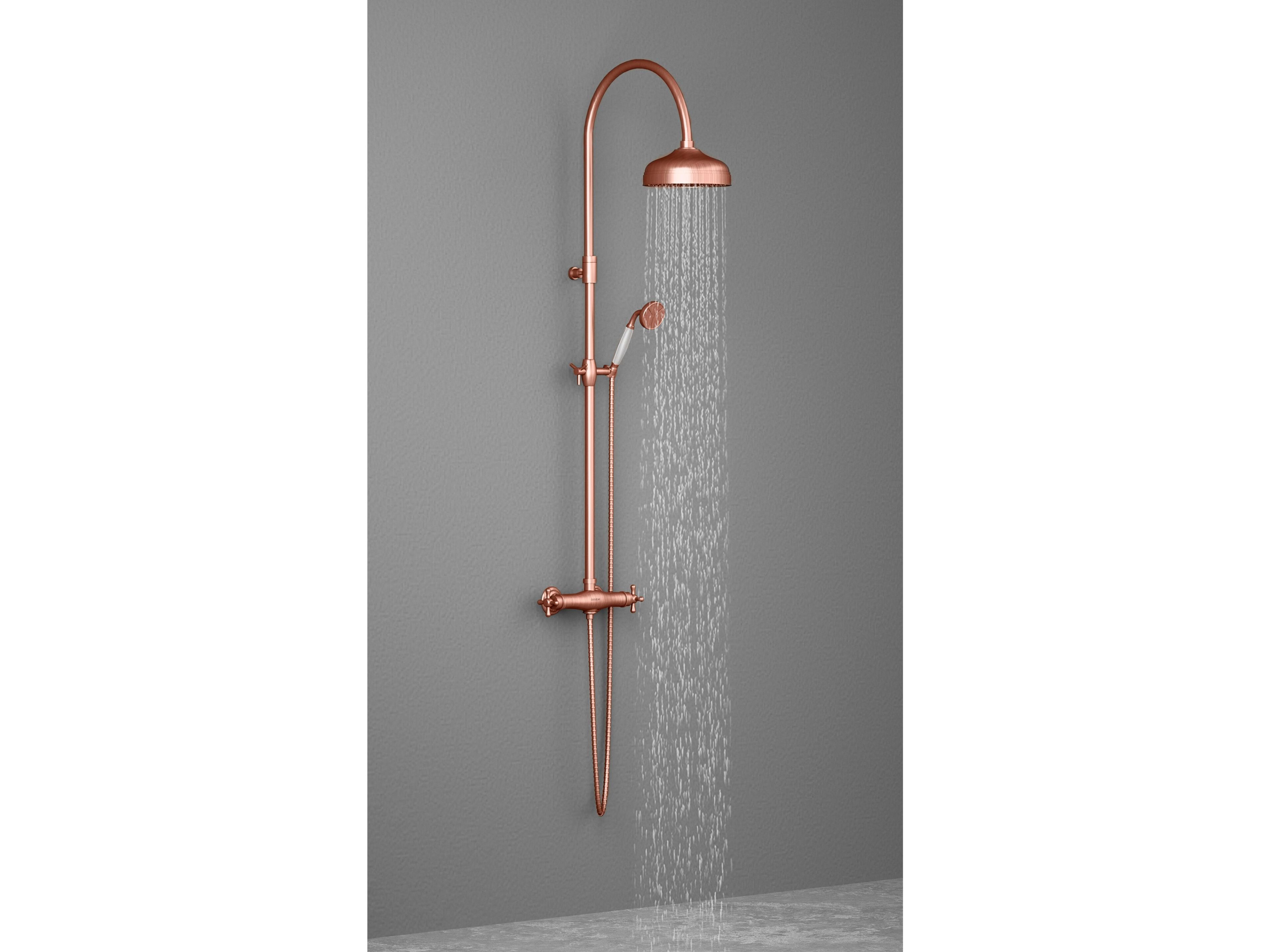 Термостатическая настенная душевая колонна с ручным душем GUGLIELMI RUBINETTERIE BD31910 ARCH-00076980