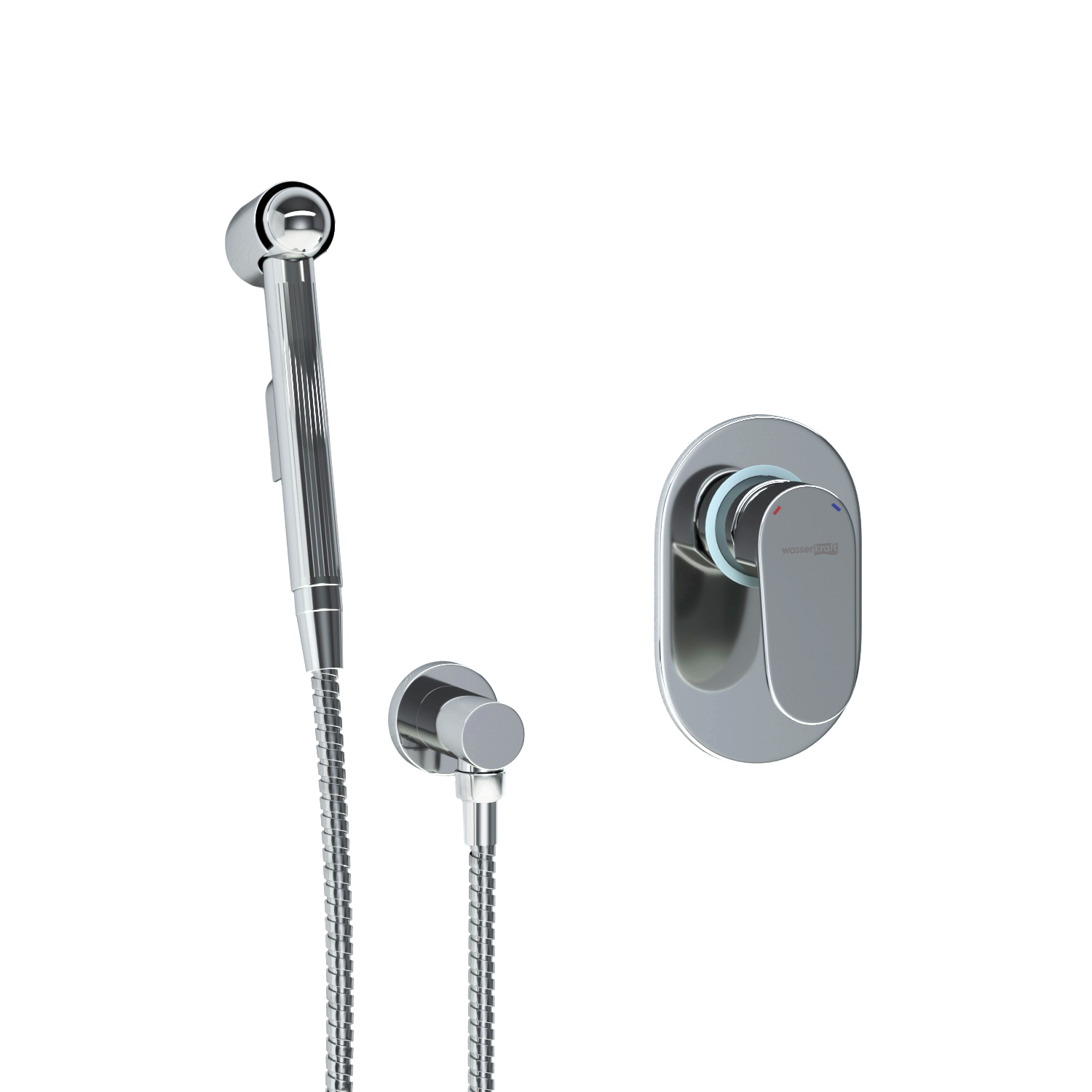 A15356 Встраиваемый комплект для биде со шлангом 100 см WasserKRAFT  - Вид №1