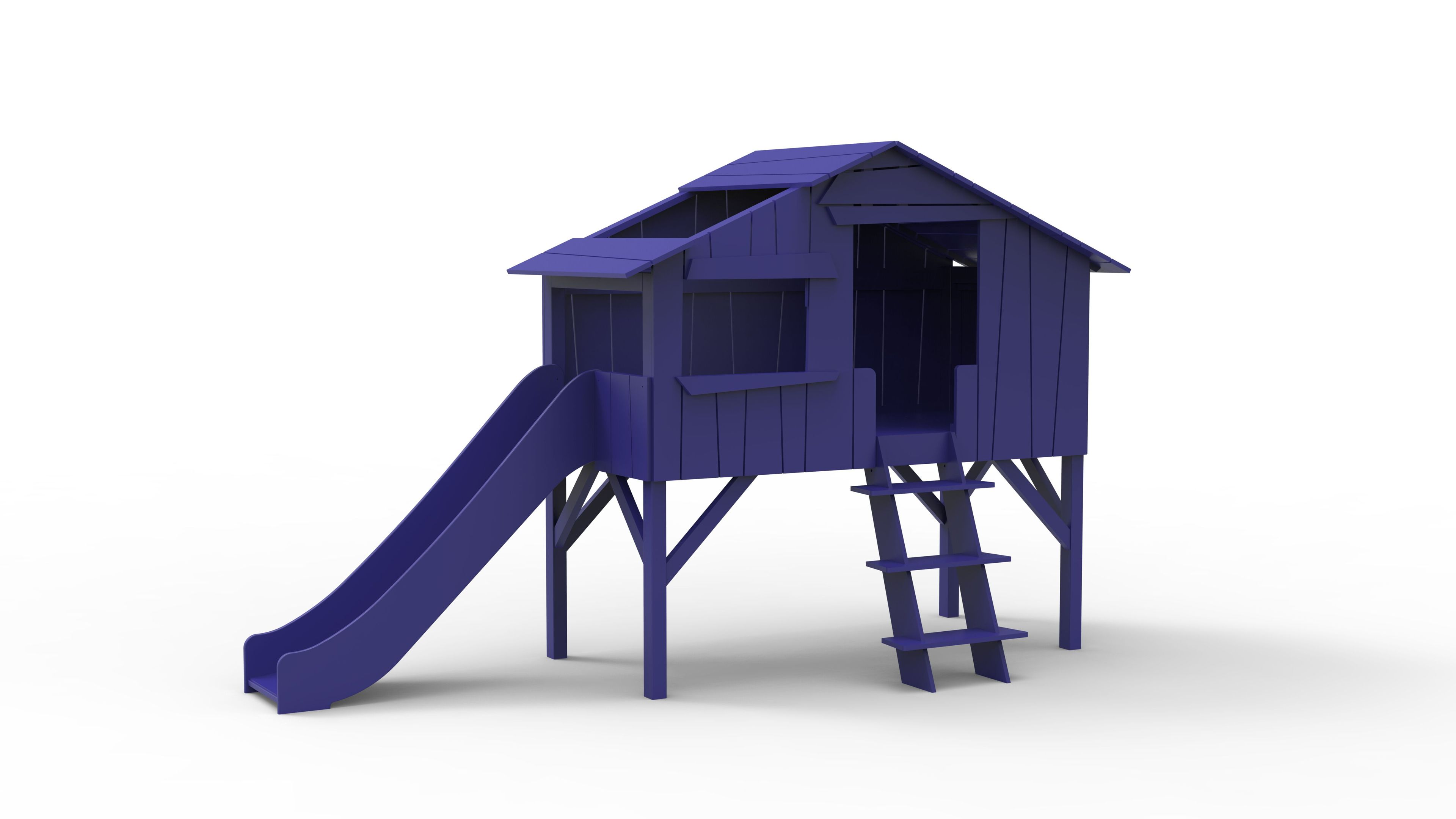 Кровать-чердак из МДФ с горкой Mathy by Bols TREEHOUSE BEDS &amp ARCH-00138368 - Вид №16